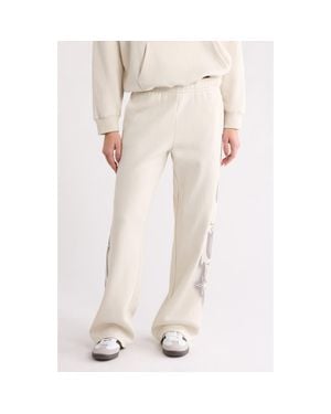 PacSun Cyber Baggy Star Print Detail Sweat Pants - White