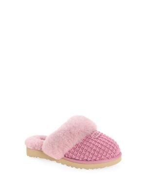 UGG Cozy Knit Genuine Shearling Slipper - Pink
