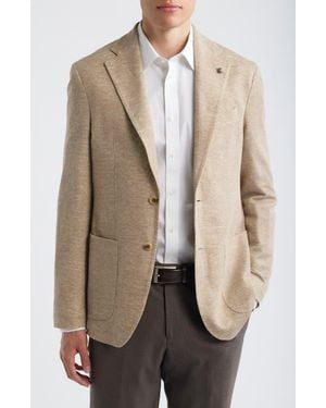 Jack Victor Hampton Knit Cotton & Linen Sport Coat - Natural