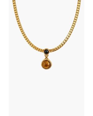 Kellery Aura Vintage Pendant Necklace - Metallic