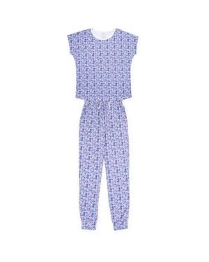 Lila and Hayes Melanie Pajama Jogger Set - Blue