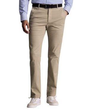 Charles Tyrwhitt Slim Fit Lightweight Chinos - Natural