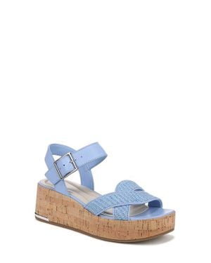 Sarto Tilly Ankle Strap Platform Wedge Sandal - Green