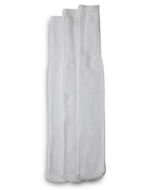 Harbor Bay by DXL Big & Tall Continuous Comfort 3-Pk Tube Socks - White