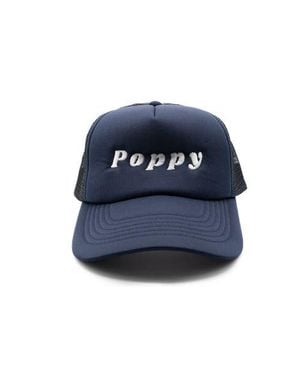 Rey To Z Poppy Foam Trucker Hat - Blue