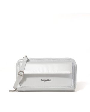 Baggallini Rfid Phone Wallet Crossbody Bag - White
