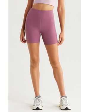 Zella Studio Luxe Pocket Bike Shorts - Pink