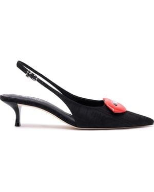 Larroude X Libertine Lips Pump Lo - Blue
