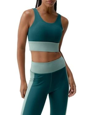 Børn Maiko Medium Support Performance Sport Top - Green