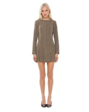 Alexia Admor Ellis Tweed Dress - Natural
