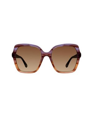 Stuart Weitzman 56Mm Gradient Square Sunglasses - Brown
