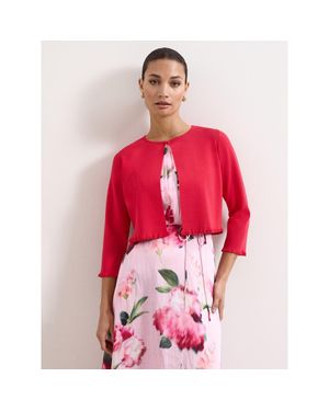 Phase Eight Mimi Knit Cover Up Cardigan - Red