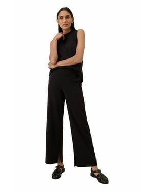 Pact Organic Cotton Airplane Wide Leg Pant - Black