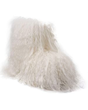 Zigi Risha Genuine Shearling Bootie - White