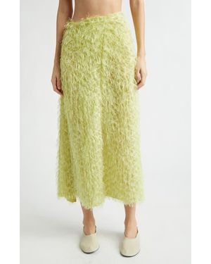 KÚR Textured Wrap Skirt - Yellow