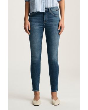 Mavi Tess High Waist Ankle Skinny Jeans - Blue