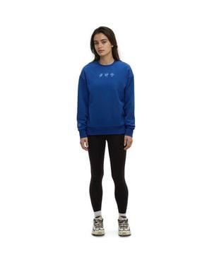 Tentree Haiti Embroidery Relaxed Crew - Blue