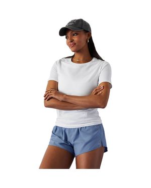 Fabletics Feather Tech+ Short-Sleeve Top - Blue