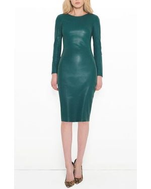 AS by DF Mrs. Smith Stretch Leather Dress - Green