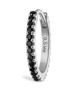 Maria Tash Diamond Eternity Hoop Earring - Black