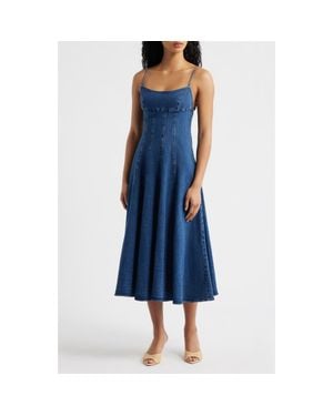 FREEMARKET Denim Babydoll Dress - Blue