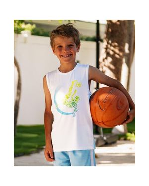 Lands' End Boys Active Jersey Top - Multicolor