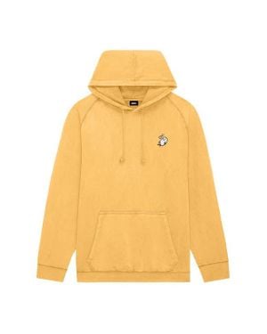Alix Heartly Ghost Mineral Washed Hoodie - Yellow