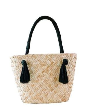 LIKHÂ Seagrass Large Tote Bag - Black