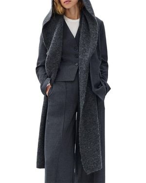 Rag & Bone Jordyn Hooded Scarf - Black