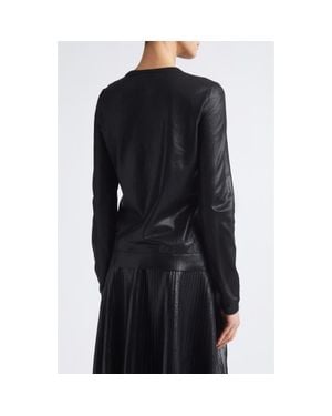 Partow Eldridge Metallic Sweater - Black