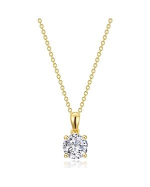 Lafonn Simulated Diamond Solitaire Pendant Necklace - Metallic