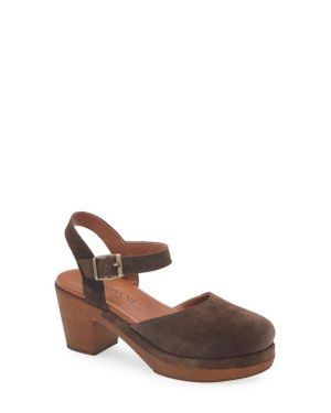 Cordani Warner Ankle Strap Platform Clog - Brown