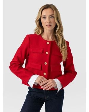 Saint + Sofia Colette Jacket - Red