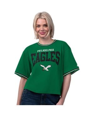 Starter Philadelphia Eagles Vintage Ace Cropped T-Shirt - Green