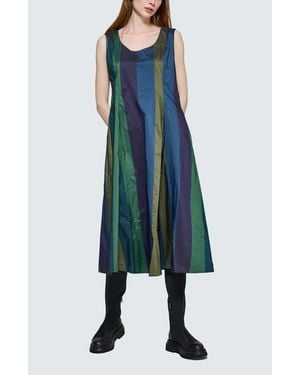 Luukaa Ruby Pleated Dress - Blue