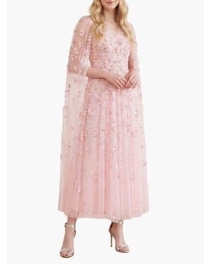 Needle & Thread Dahlia Ditsy Ankle Gown - Pink