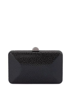 OLGA BERG Frankie Embossed Clutch - Black