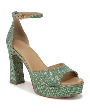 27 EDIT Naturalizer Delphie Ankle Strap Platform Sandal - Green