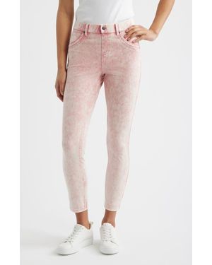 Hue Ultra Ultrasoft High Rise Denim Skimmer Leggings - Pink