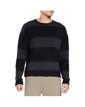 Civil Society Rothko Stripe Crewneck Sweater - Blue