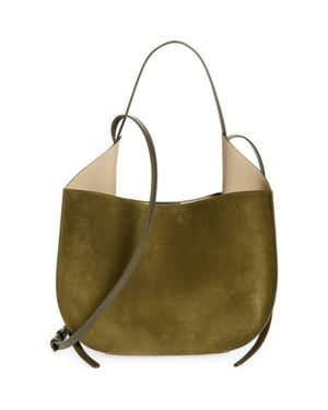 REE PROJECTS Helene Suede Hobo Bag - Green
