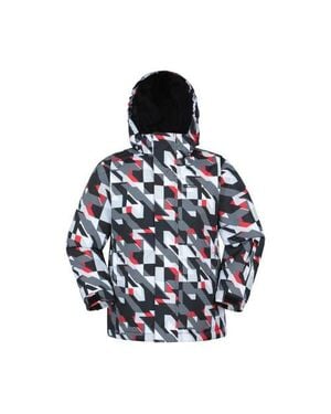 Mountain Warehouse Childrens/Kids Mogal Geometric Ski Jacket - Blue