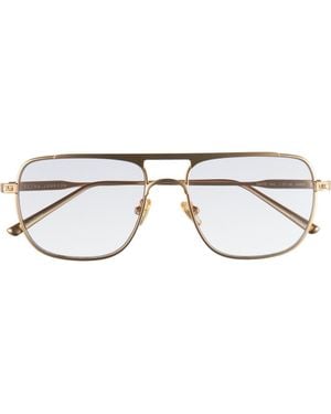 Elisa Johnson Jane 54Mm Flat Top Navigator Sunglasses - Metallic