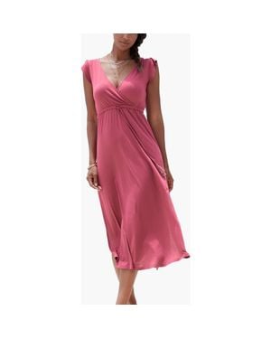 Lascana Side Slit Maxi Dress - Red
