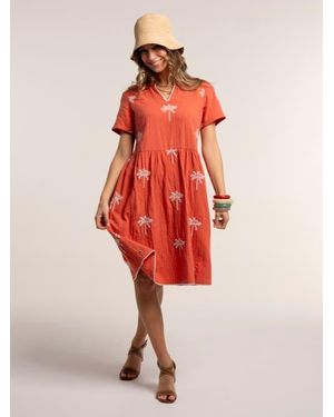 Brakeburn Sol Embroidered Midi Dress