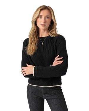 Saint + Sofia Remy Crop Sweater - Black