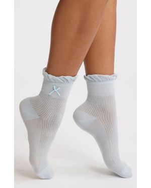 Casa Clara Nico Quarter Crew Socks - White