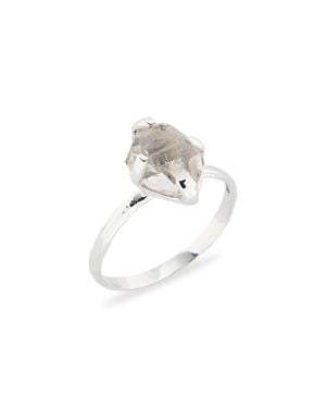 Child Of Wild Mohawk River Herkimer Ring - White