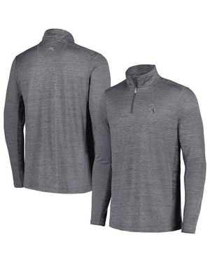 Tommy Bahama Chicago Sox Delray Islandzone Half-Zip Top - Gray