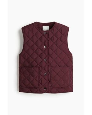H&M Quilted Gilet - Purple